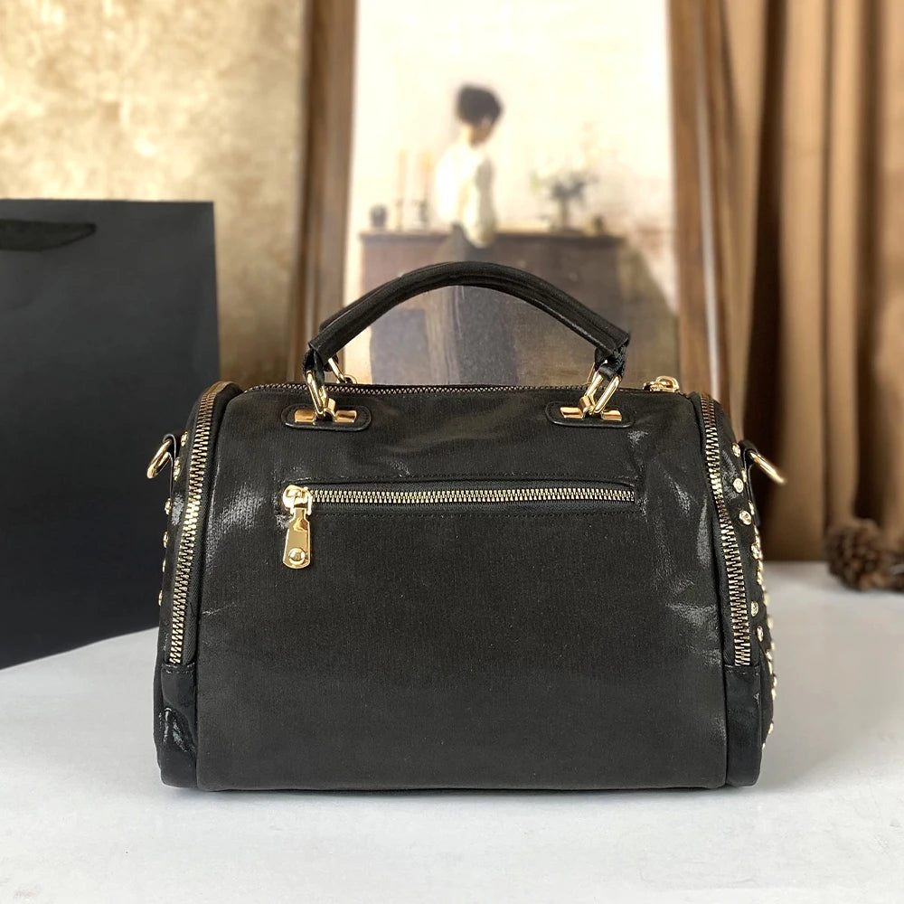Women's High-End Fashion Trend Diamond Studded Punk Style Crossbody Handbag Large Capacity for Commuting | Kimlud Premium Bag