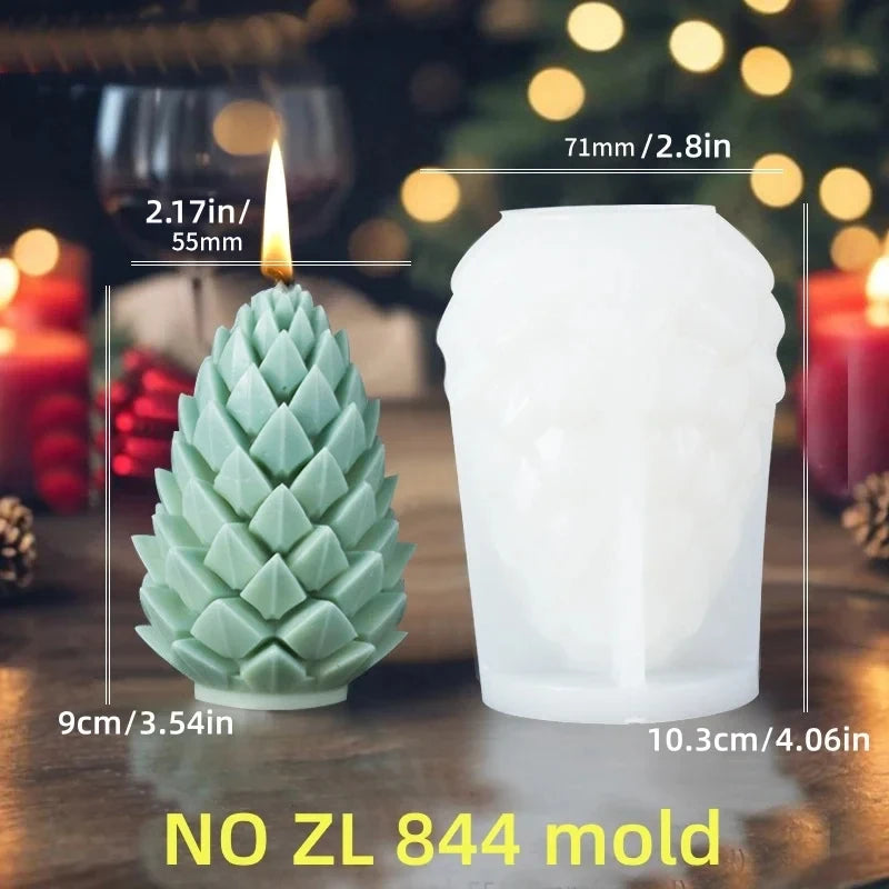 2025 Christmas House Fragrance Candle Silicone Mold Santa Claus Santa Claus Knocking On Door Giving Gifts Resin Plaster Molds