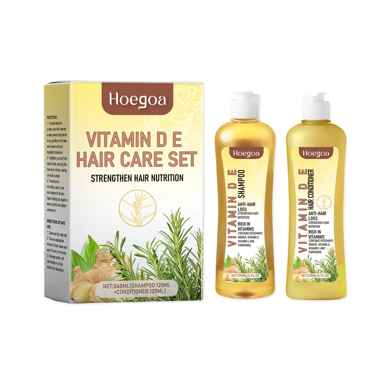 Hair Growth Shampoo Conditioner Set Repairing Strengthen Root Deep Nourish Anti Frizzy Dry Hair Oil Control Smoothing...
