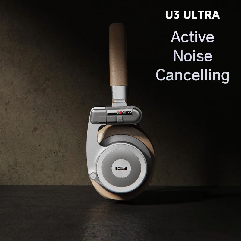 UMELODY U3 ULTRA Active Noise Cancelling ANC Retro Wireless Bluetooth OVER-EAR ON-EAR metal Headphones Headset