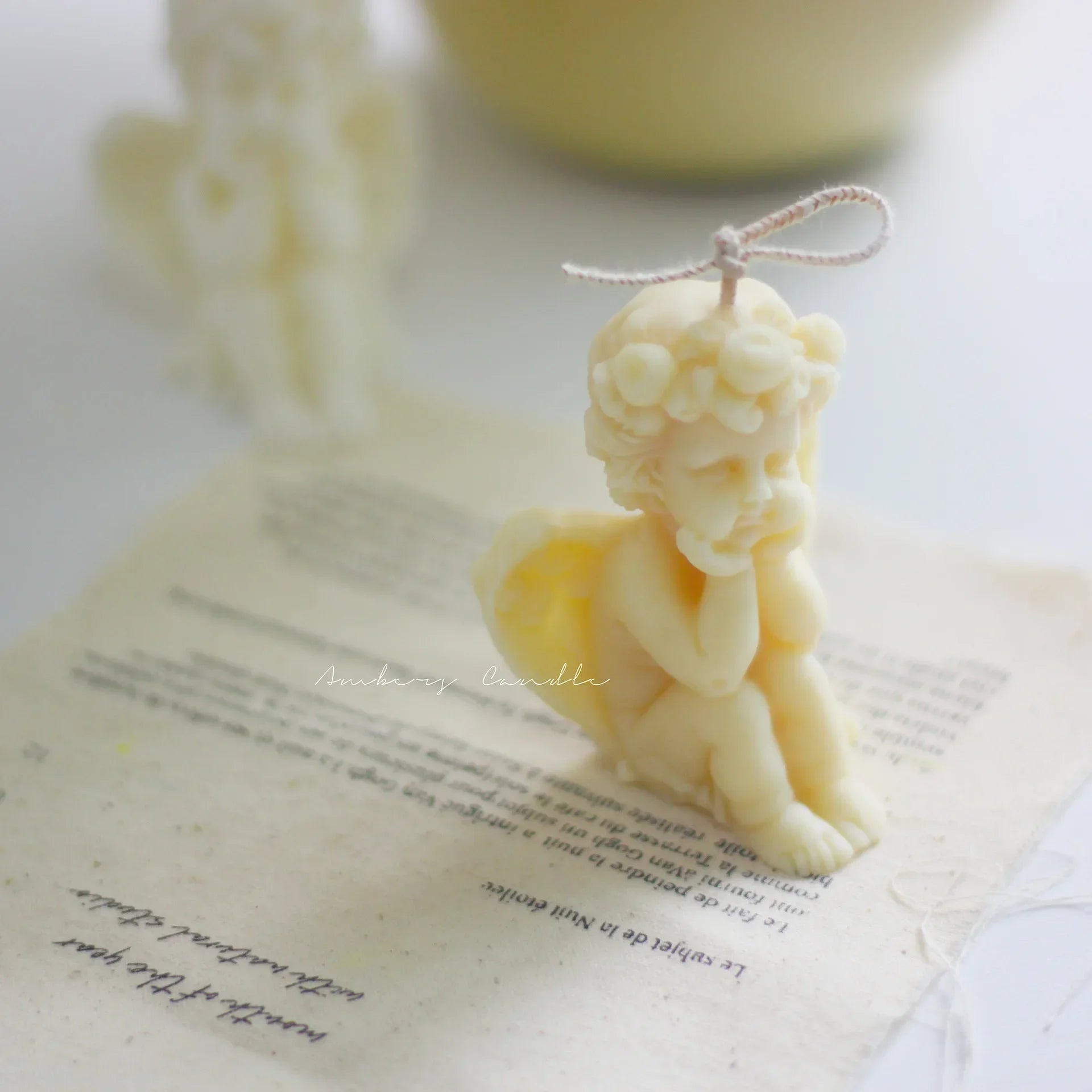 Cute Candles Cupid Angel Scented Candle Ins Small Art Decorative Aromatic Candles Home Fragrant Decoration Candle Posing Props