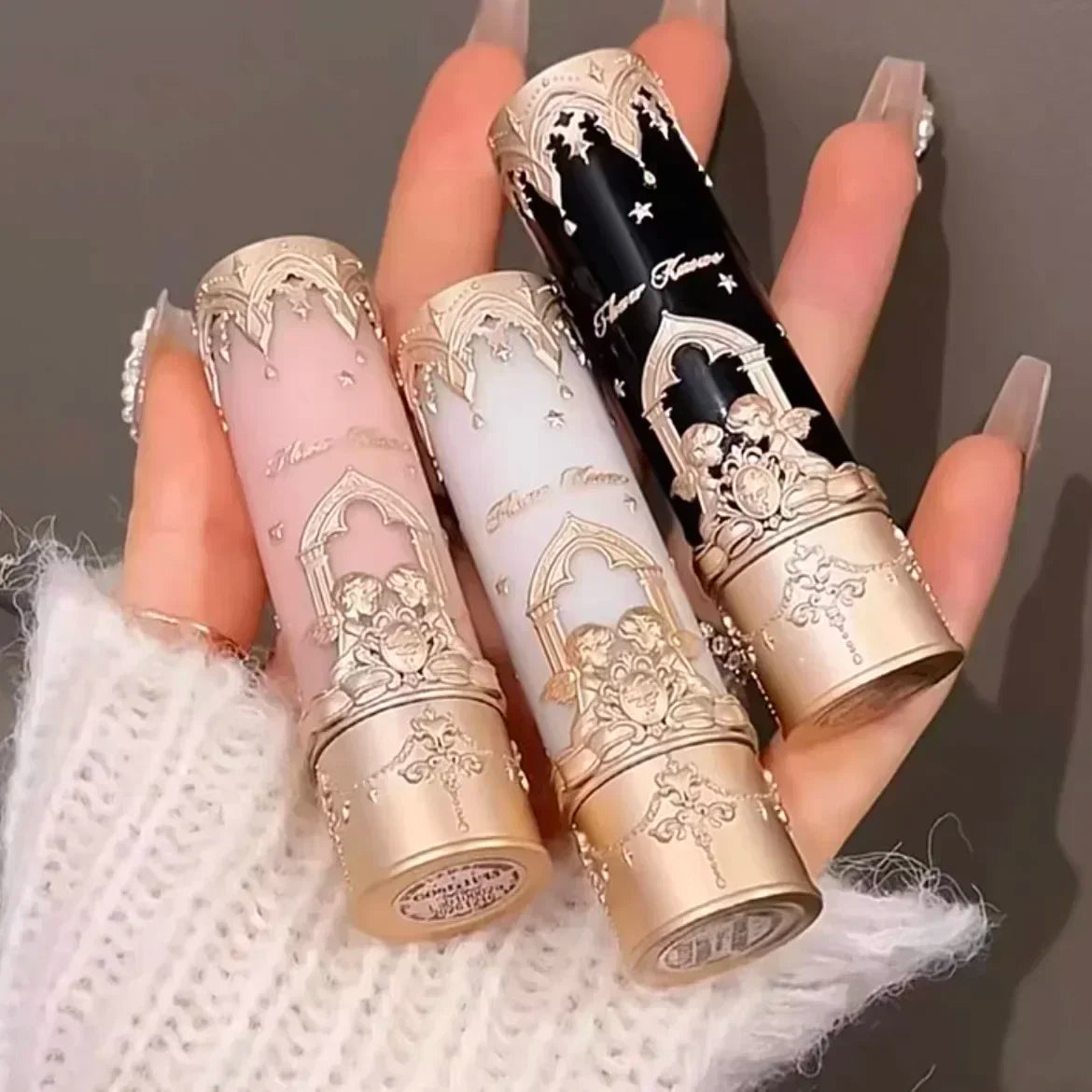 Flower Knows Little Angel Lip Mud Stick Velvet Matte Mist Lipstick Hidden Lip Pattern Hidden Lip Lines - Kimlud