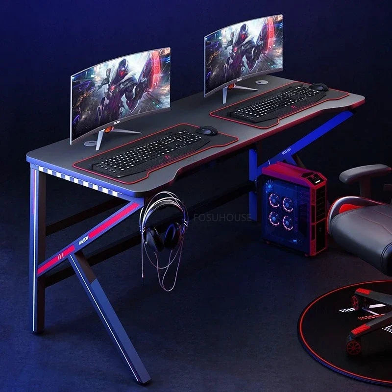 Modern Manmade Board Computer Desk Office Furniture Gaming Tables Household Upscale Luxury Multifonction Esports Table h