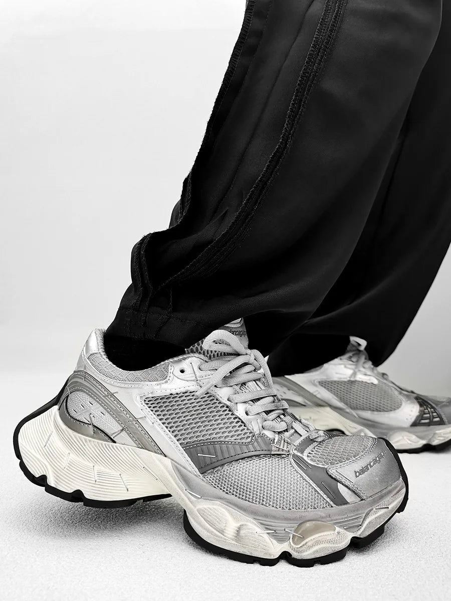 Paris Stapler14 Dad Shoes Thick Bottom Sports Sneakers for Men And Women Couple's Fashionable Casual Shoes Increased Height