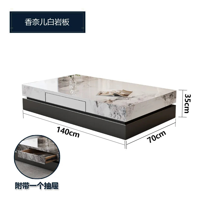 Italian Minimalist Coffee Table Simple Aesthetic Decoration Modern Coffee Table Nordic Luxury Mesas Bajas Postmodern...