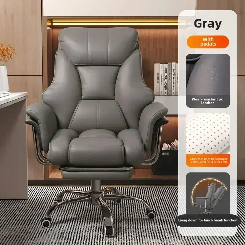 Boss Chair Home Office Computer Comfortable Sofa Study Room Can Lie Down and Rotate Gaming Chair Ergonomics Backrest Lift Chair