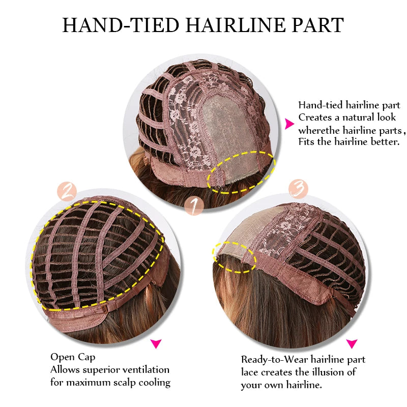 Long Body Wave Blonde Wigs Transparent Lace Frontal Synthetic Wig Middle Part Hair Light Golden Wig for White Women Dairly Party