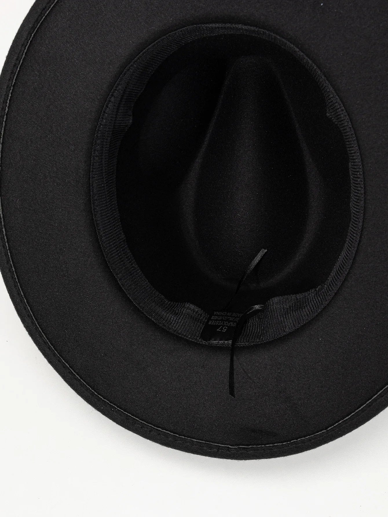 Autumn and winter men and women's new large brimmed hats, fashionable woolen jazz hats, English style top hats