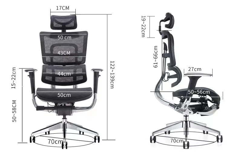 Commercial Furniture 3D Adjus Mesh Chair Ergonomic Office Chair 1 Piece Aluminum Modern 4 Lift 5 Years Optional | Kimlud...