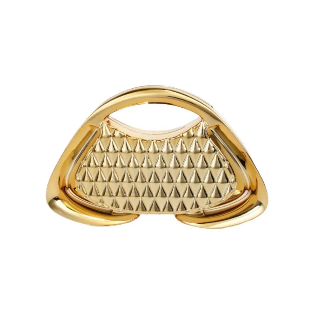 Trendy Luxury Women's Handbags Acrylic Hard Shell Evening Clutch Geometric Shape Mesh Trapezoidal Shoulder Bag Wedding...