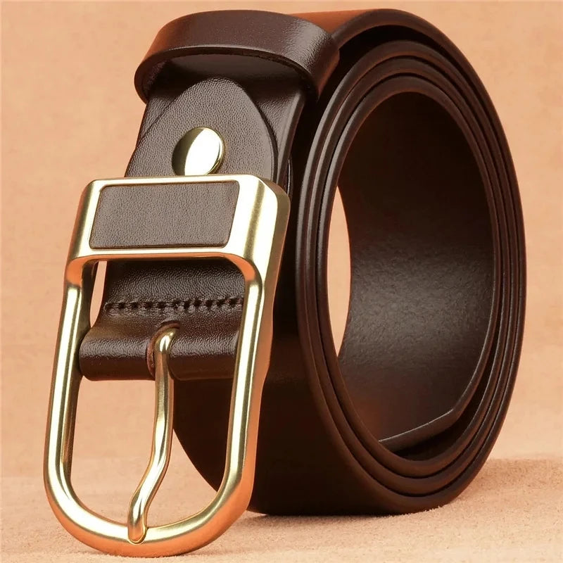 Men's Trendy Casual Belt For Men Coboy Style Belts Pin Buckle Belt Jeans Retro Belt Business Casual Belt | Kimlud Mid...