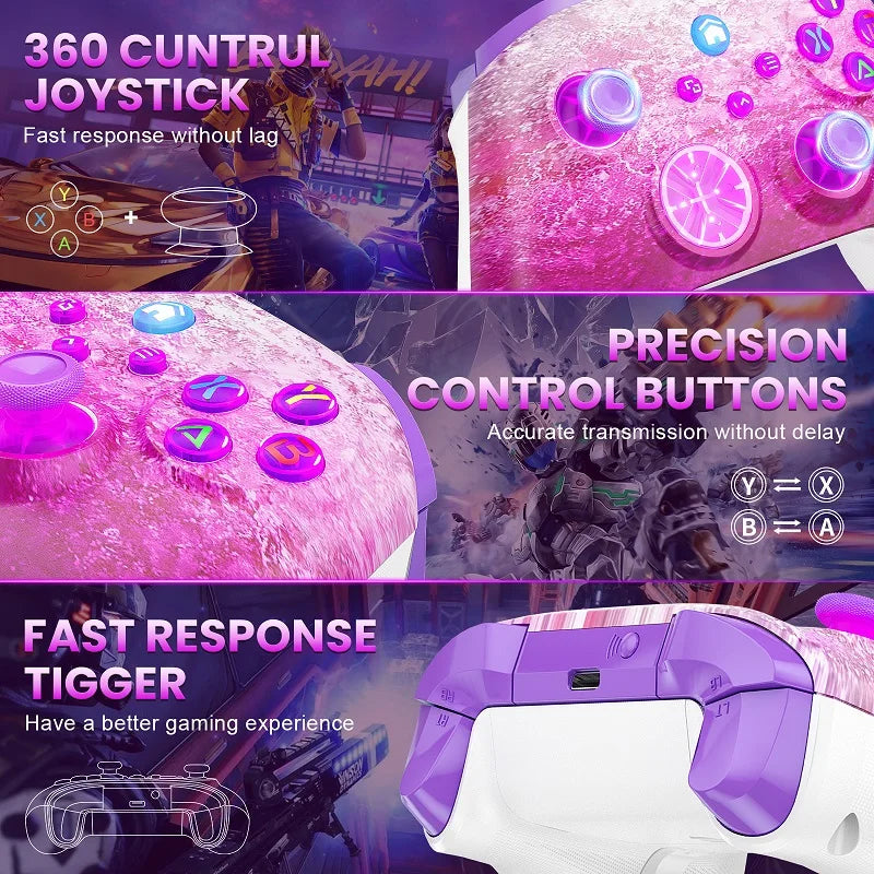 WIFI Gamepad For Xbox One,Xbox Seris S/X PC Dual Vibration 6-axis Gyro Hall Effect Trubo FUNC Wireless Controller Gaming Consola