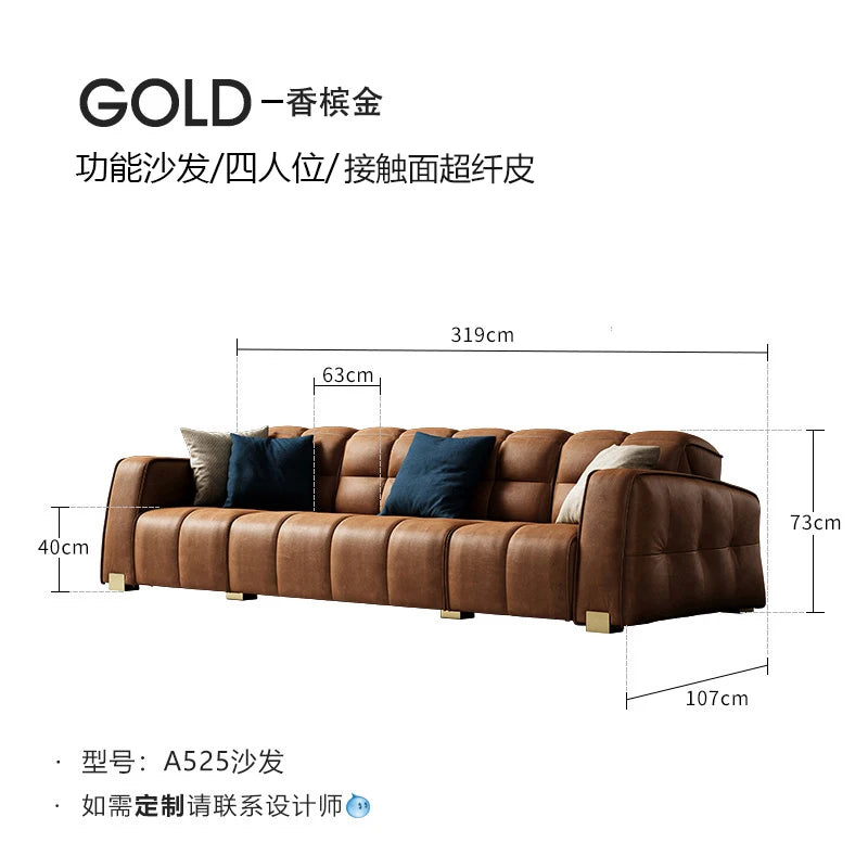Italian Light Luxury Sofa Multifunctional Design Creative Aesthetics Aesthetics Sofas Modern Lounge Sillon Cama Trendy...