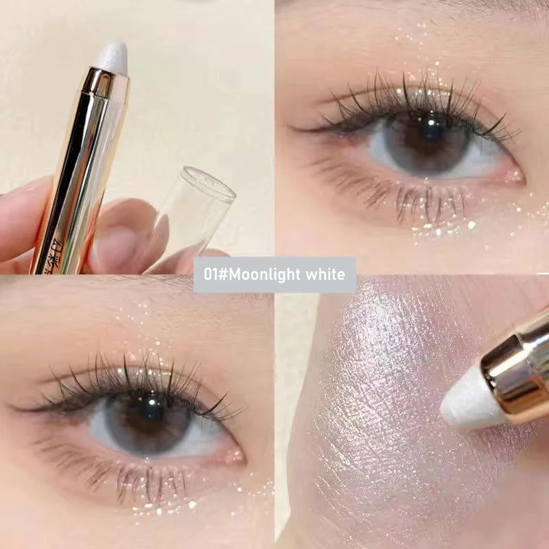 Dual-ended highlighter eyeshadow pencil pearlescent,delicate,shimmering, brightening,long-lasting,non-smudging eyeshadow stick