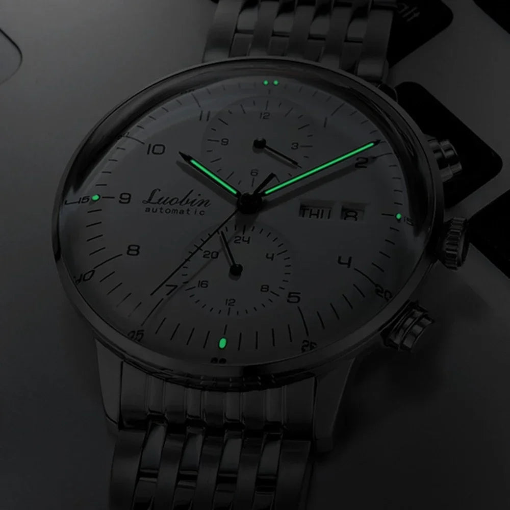 Mens Fashion Mechanical Watches Business Automatic Wristwatch Stainless Steel Luminous Designer Clock Reojes De Hombre...