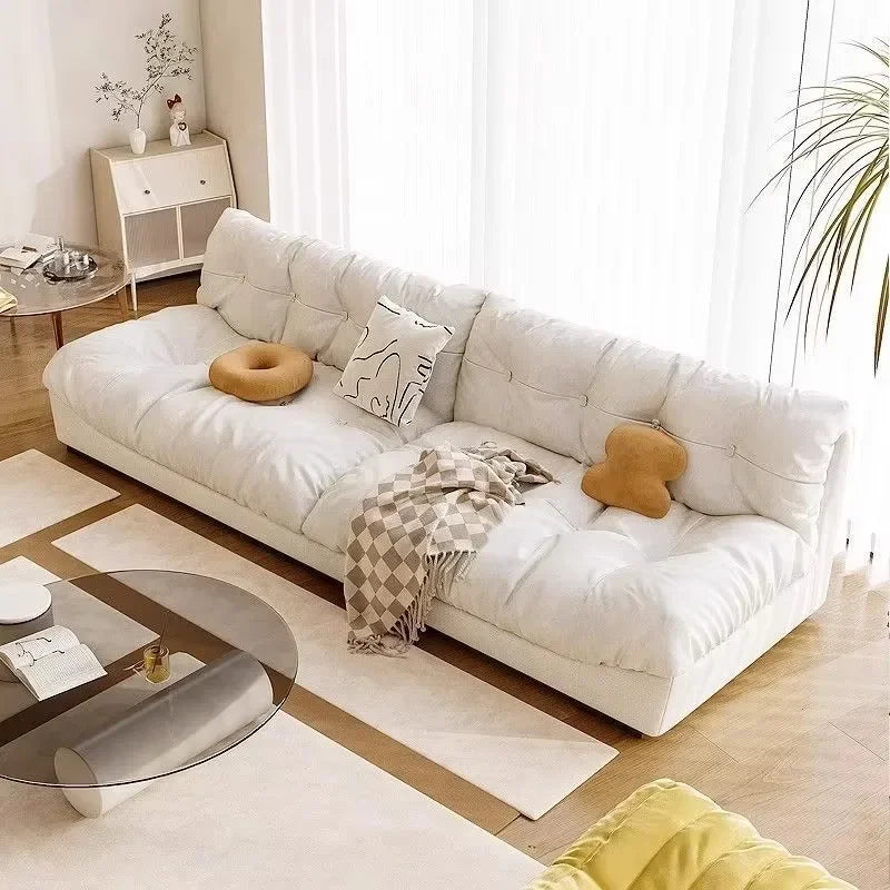 Home Style Sectional Fabric Sofa Living Room Furniture Sofas Set Anti-cat Scratch Fabric Solid Wood Frame - Kimlud