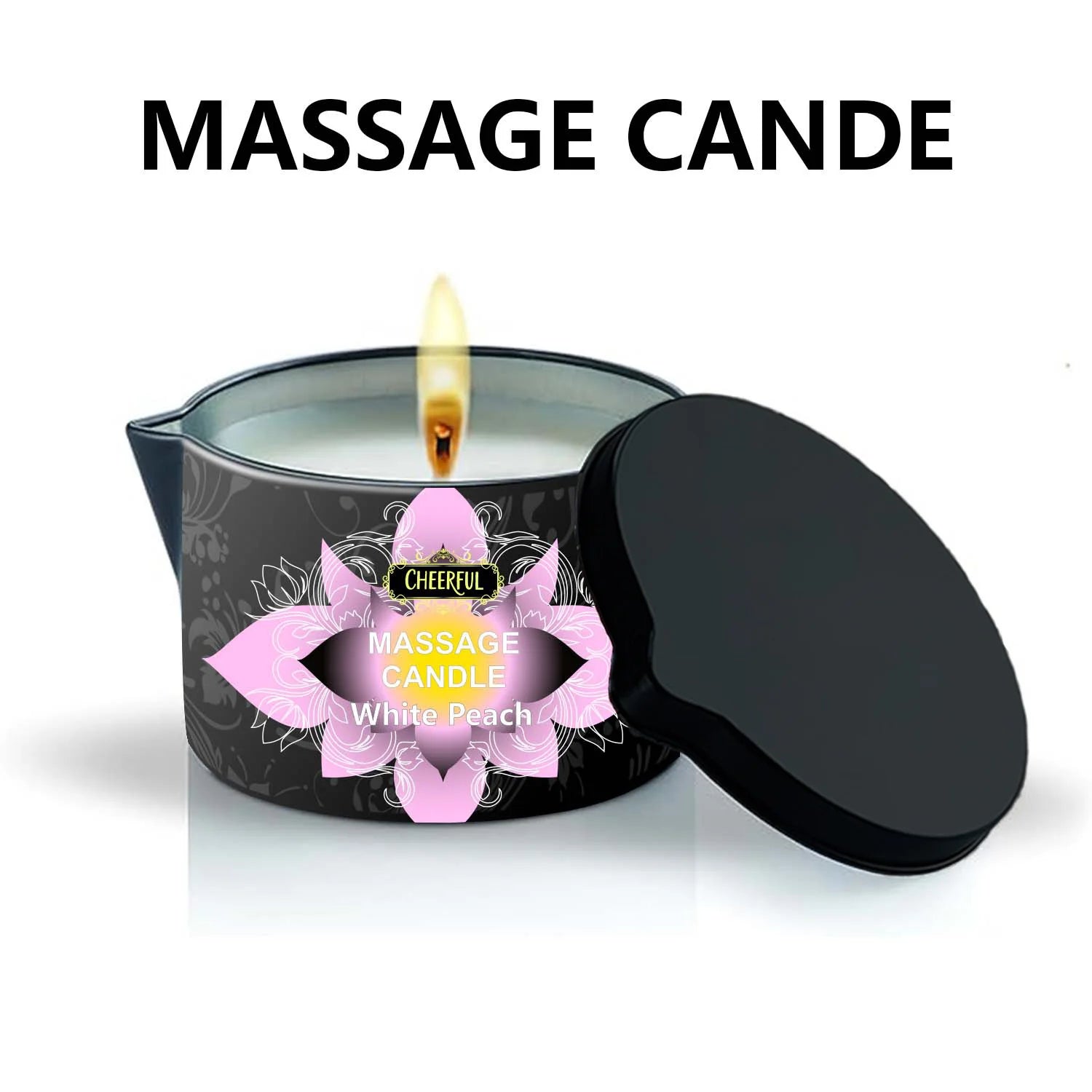 1PC Massage Oil Candles,luxury aromatherapy candles,for Stress Relief and SkinMoisturizing, SM Product Scented Candle Body Oil