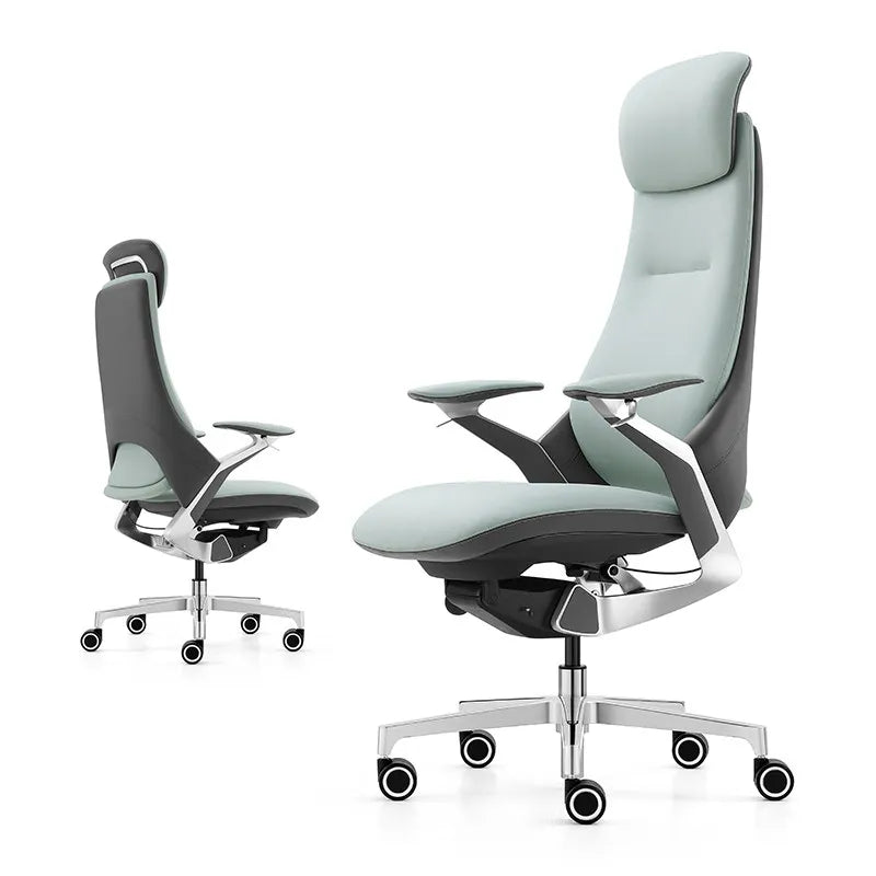 Computer Relaxing Office Chair Ergonomic Mobile Wheels Leather Office Chair Backrest Modern Sillas De Oficina Library...