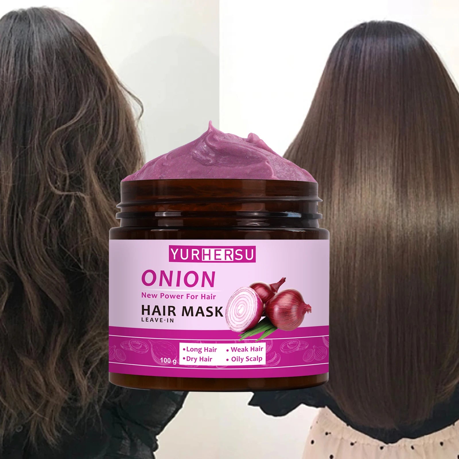 Onion essence deep nourishing wash free hair mask can naturally repair dry and damaged hair