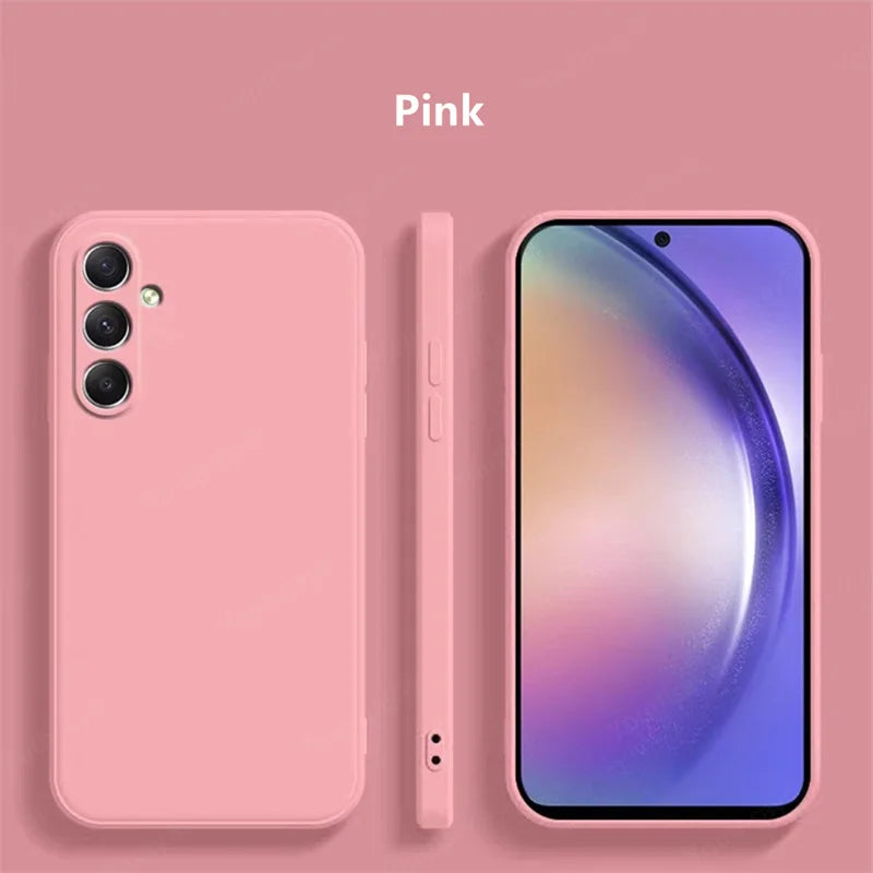 For Samsung Galaxy A16 Case Cover Samsung Galaxy A17 A16 A56 A36 A15 Funda Coque Soft Original Liquid Silicone Case Samsung A16 - Kimlud