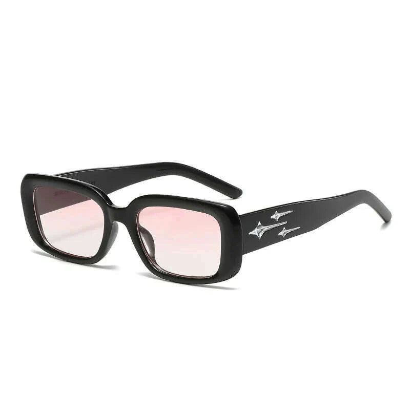 Retro Y2K Style Small Square Sunglasses Women kitten Eye Sunglasses Fashion Colorful Mirror Goggles Men Punk Sports Suns Glasses