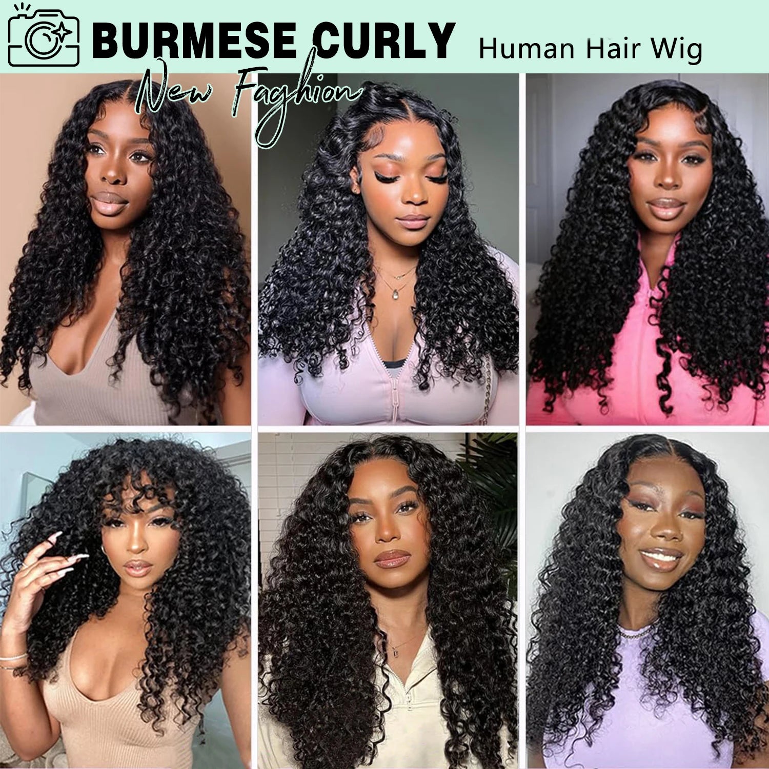 New Arrival 250 Density Burmese Curly Brazilian Kinky Curly Machine Half Wig Seamless Flip Over Headband 3 IN1...