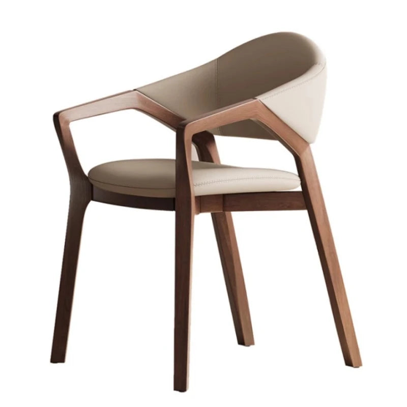 Nordic Simple Chair Solid Wood Italian Lounge Clear Aesthetics Modern Chairs Designer Entrance Minimalist Muebles...