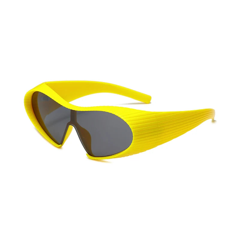 New Alien Uv Resistant Sunglasses, Punk Goggles, Futuristic Y2k Large Frame Integrated Sunglasses 7751 | Kimlud Outdoor...