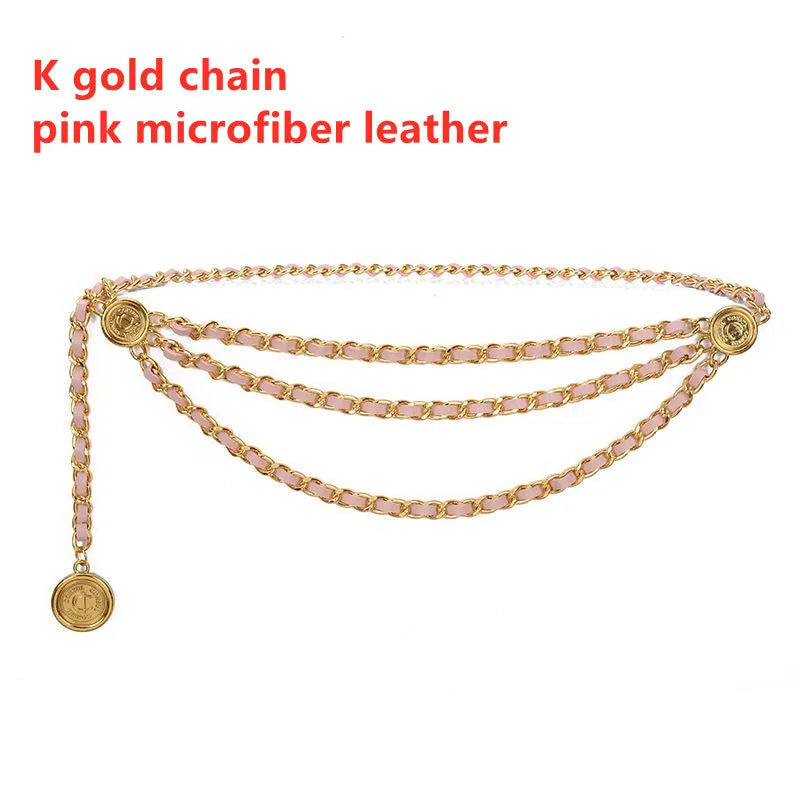 Metal Tassel Chain Waist Chain Belt For Women Temperament Retro Pendant Decoration Simple Durable Thin Belt | Kimlud Mid...