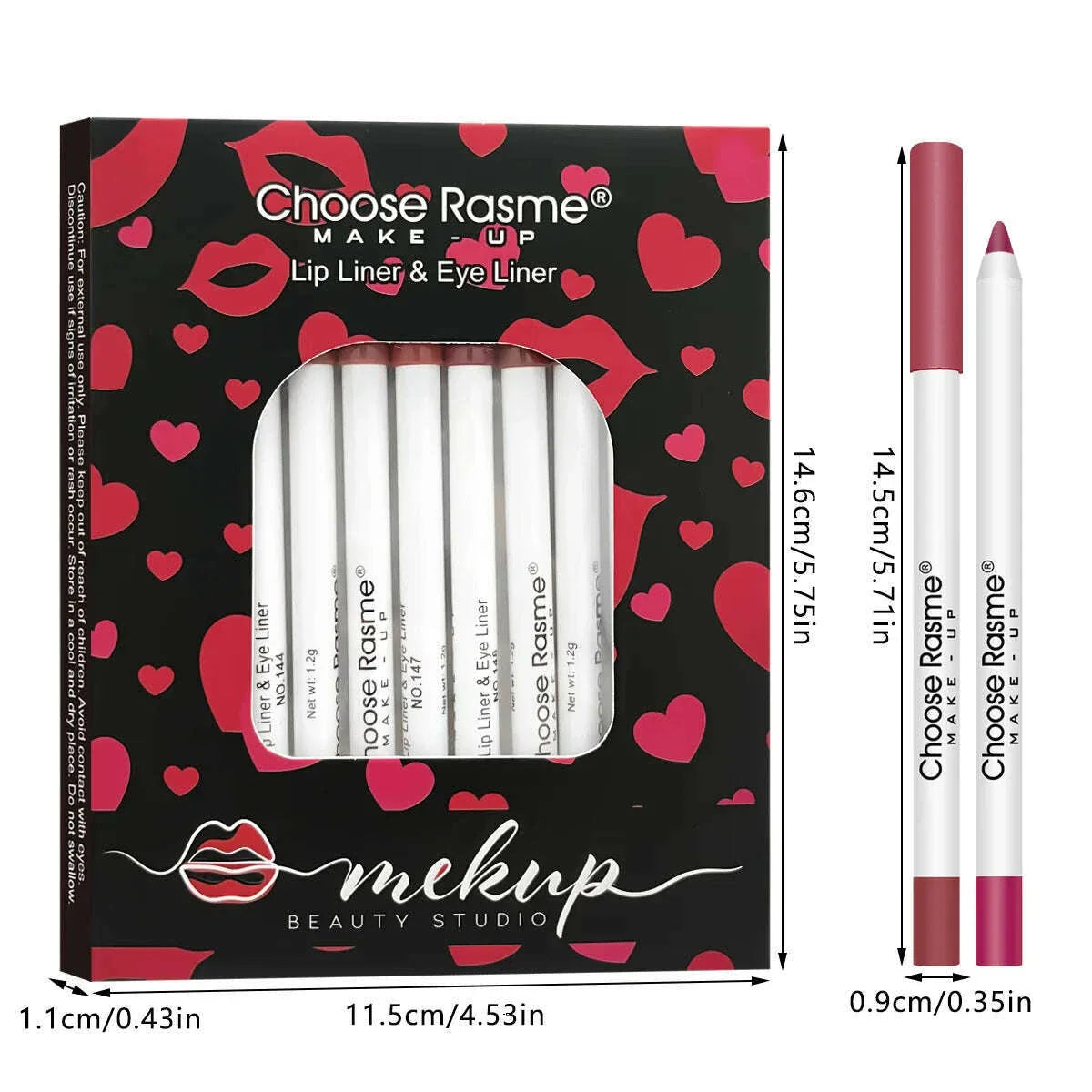 12 Colors Sexy Matte Lipstick Pencil Waterproof Lasting Lip Liner Pen Non-stick Cup Lip Contour Pencil Beauty Makeup Set