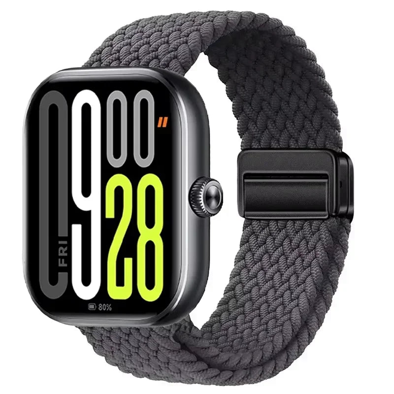 Magnetic Braided Nylon Loop Band for Xiaomi Redmi Watch 6 5 4 Strap Adjustable Sport Replacement Correa Bracelet Mi Band...