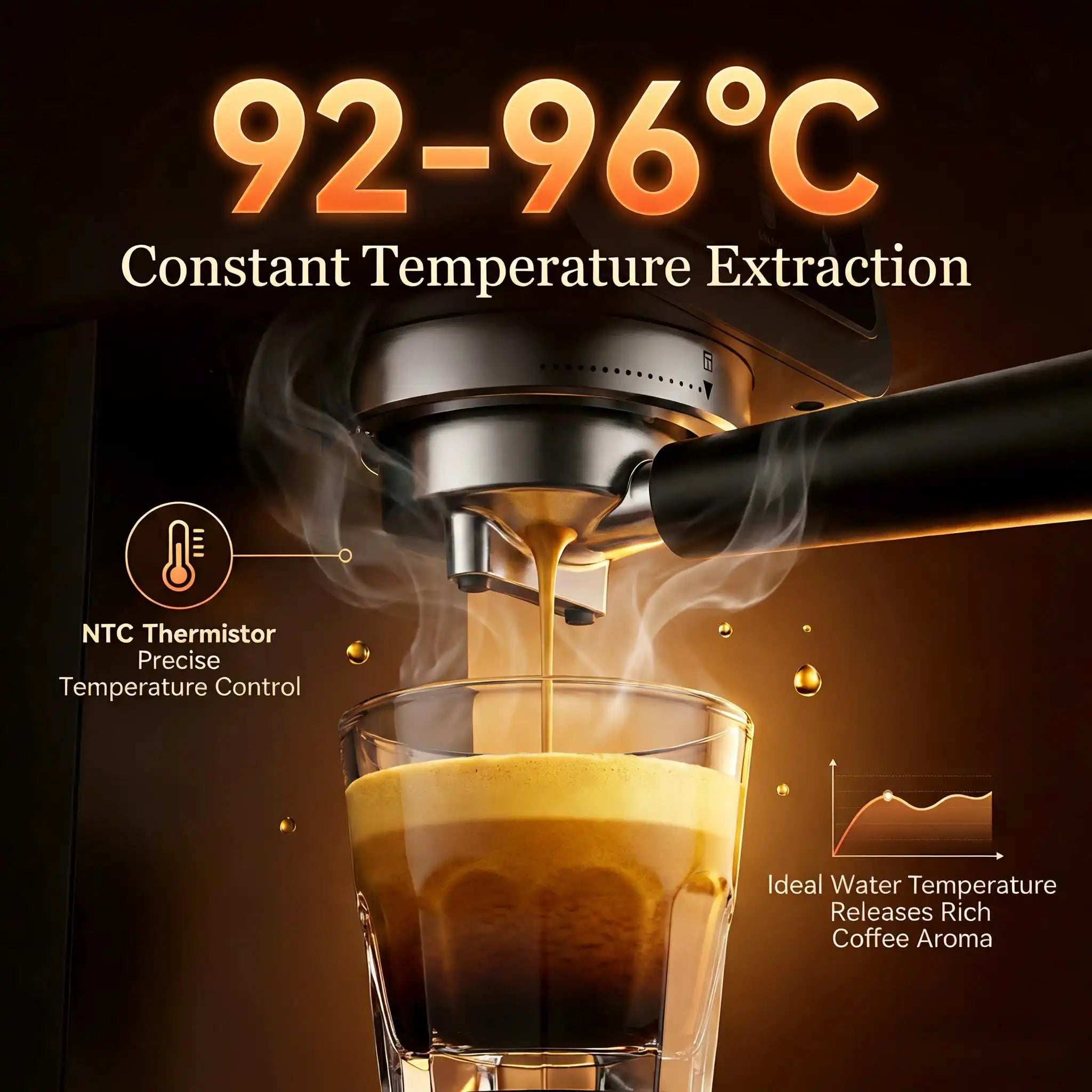Automatic Espresso Coffee Machine 20Bar Milk Frother Touch Screen Pre-Infusion Latte Cappuccino Maker 6 Modes | Kimlud...