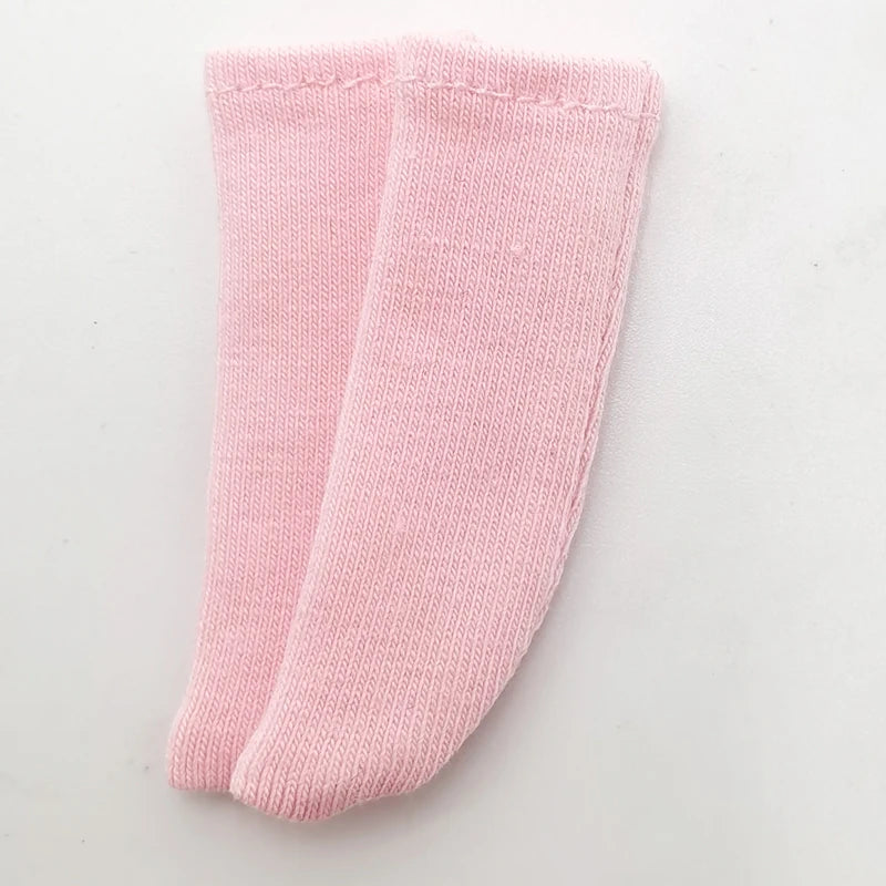 For Blythe Doll Socks Black White Pink Candy color Socks for Ob24 Ob22 Azone Doll Long Stockings - Kimlud