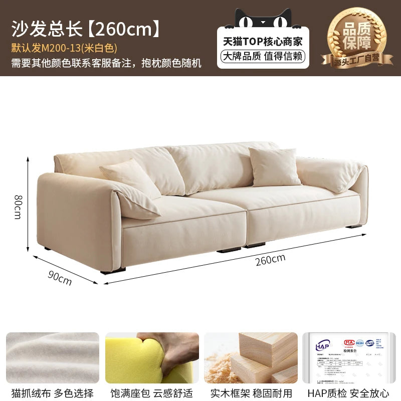 Longer Designer Armrest Sofa Pillows Luxury European Living Room Lounge Sofa Lazy Modular Nordic Woonkamer Banken Home...