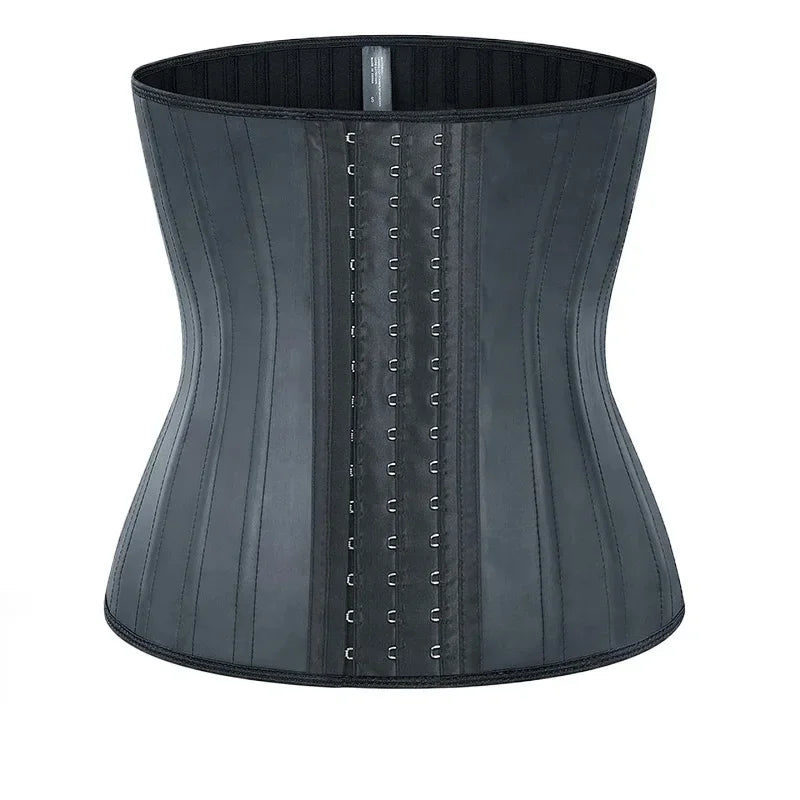 25 bones Waist Trainer Corset Latex Body Shapewear Women Tummy Shaper Belly Sheath Sllimming Belt Modeling Strap Weight Loss