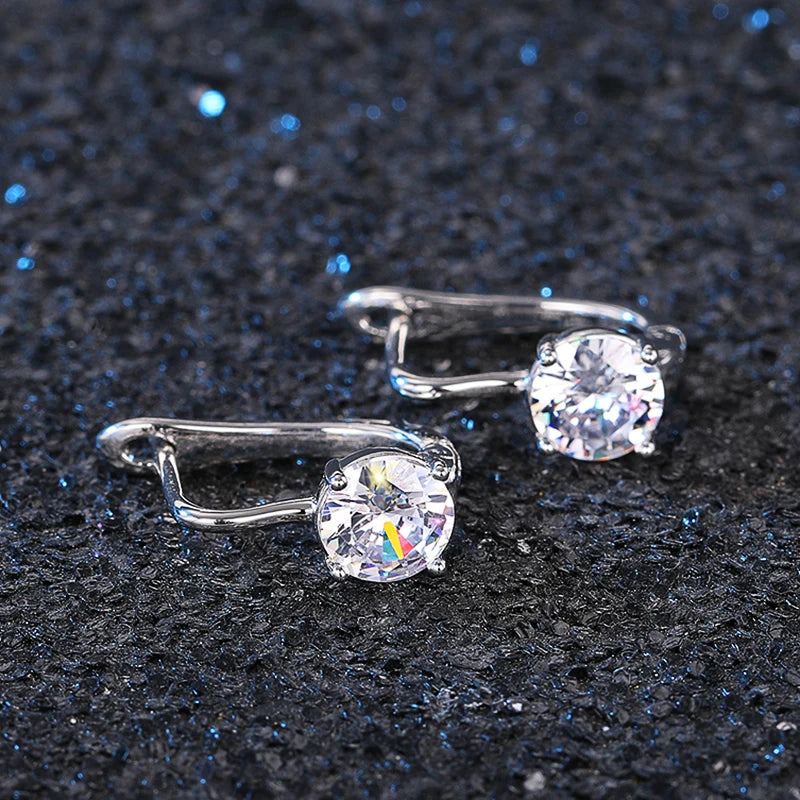 Huitan Creative Shape U Hoop Earrings for Women Daily Wearable Simple Stylish Girls Ear Accessories Wedding Statement...