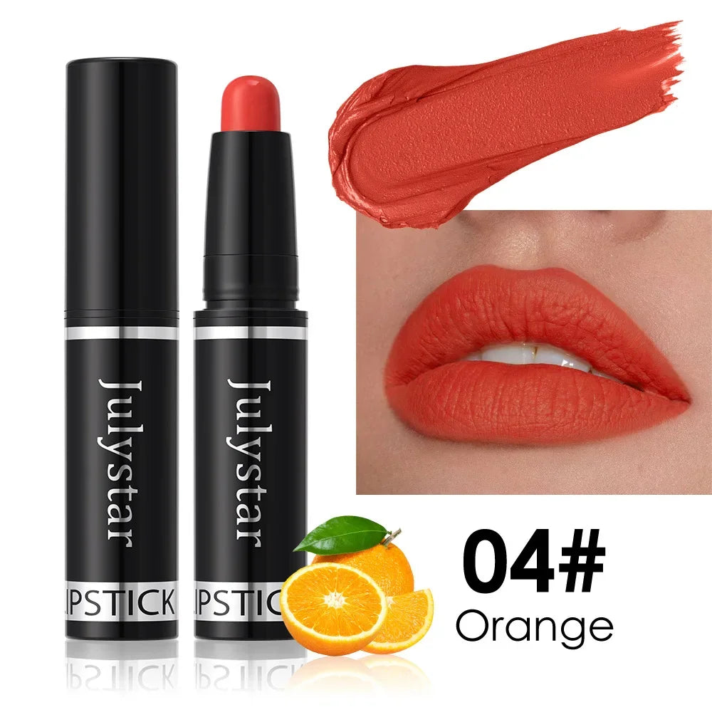 10 Color Nude Brown Matte Lipstick Pen Waterproof Lasting Non-Stick Cup Velvet Fruit Lipstick Lip Tint Pencil Makeup Lip...