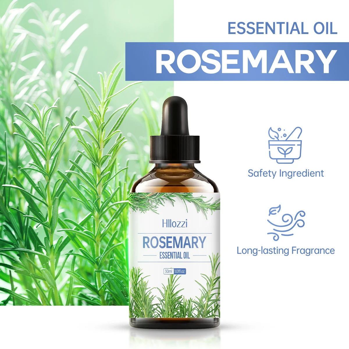 Rosemary essential oil hair care scalp massage skin care high quality essential oil suitable for all hair types nourishing care