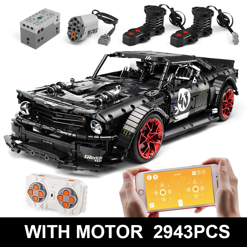 MOULD KING 13108 Technical APP RTR V2 Racing Car MOC-22970 FIT 20102 Building Block Bricks Assembly Toys Christmas Gift For Kids