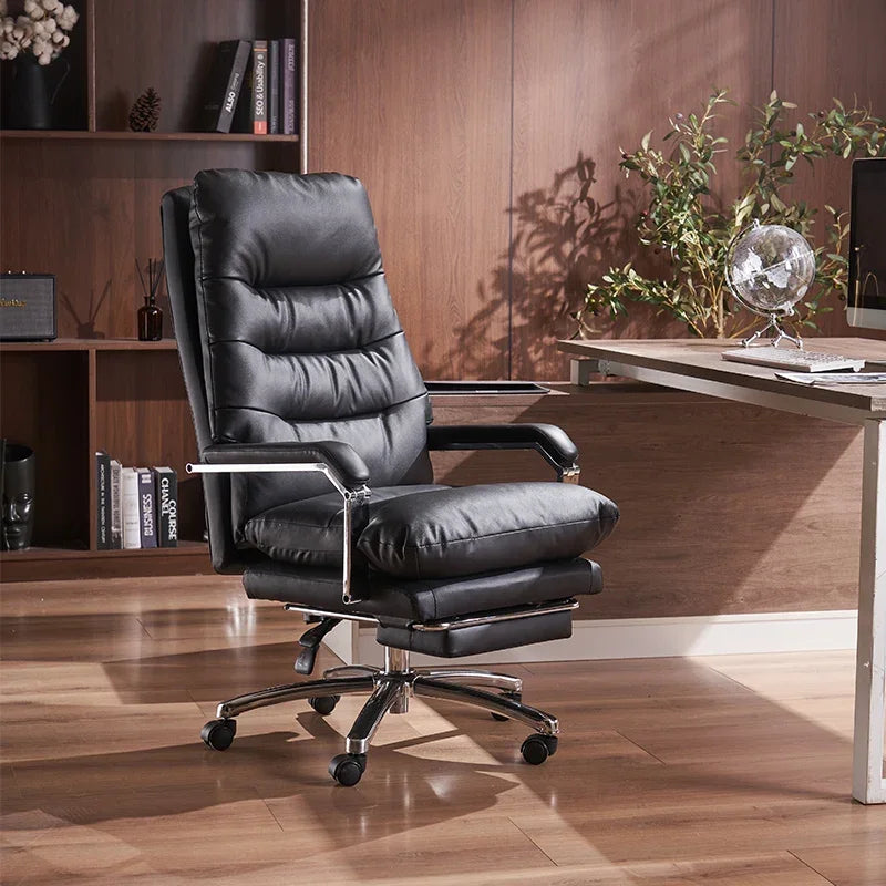 Modern Ergonomic Chair Comfy Nordic Designer Executive Footrest Backrest Wheels Chair Lazy Ergonomic Cadeira Gamer Furniture - Kimlud