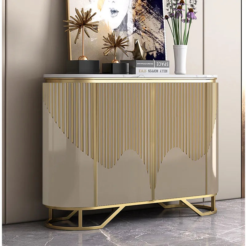 Narrow Luxury Living Room Cabinets Gold Classic French Narrow Living Room Cabinets Space Saving Meuble Rangement...