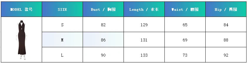 Chaxiaoa Sexy Backless Split Bodycon Maxi Dresses Women’s Halter Hollow Out Party Club Dress | Kimlud Premium Dress
