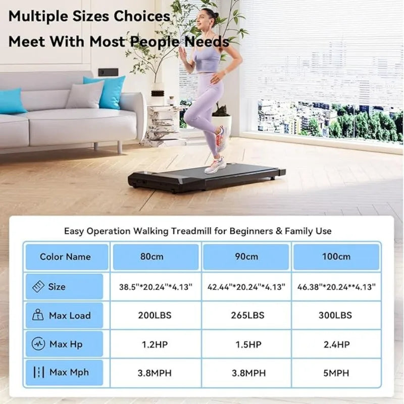 Superun 2-in-1 Home/Office 2.5 HP Walking Treadmill,mini Treadmills for Small Spaces with APP & Remote Control - Kimlud