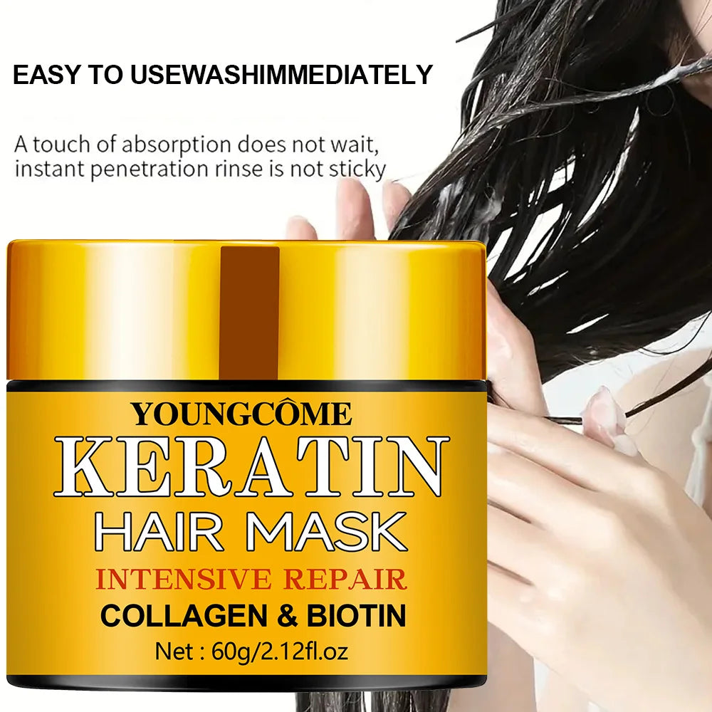Hair Repairs Hair Mask Essential Oil Nourishing for Dry Damaged Biotin Collagen Keratin Treatment Hairs Conditioner Hair...