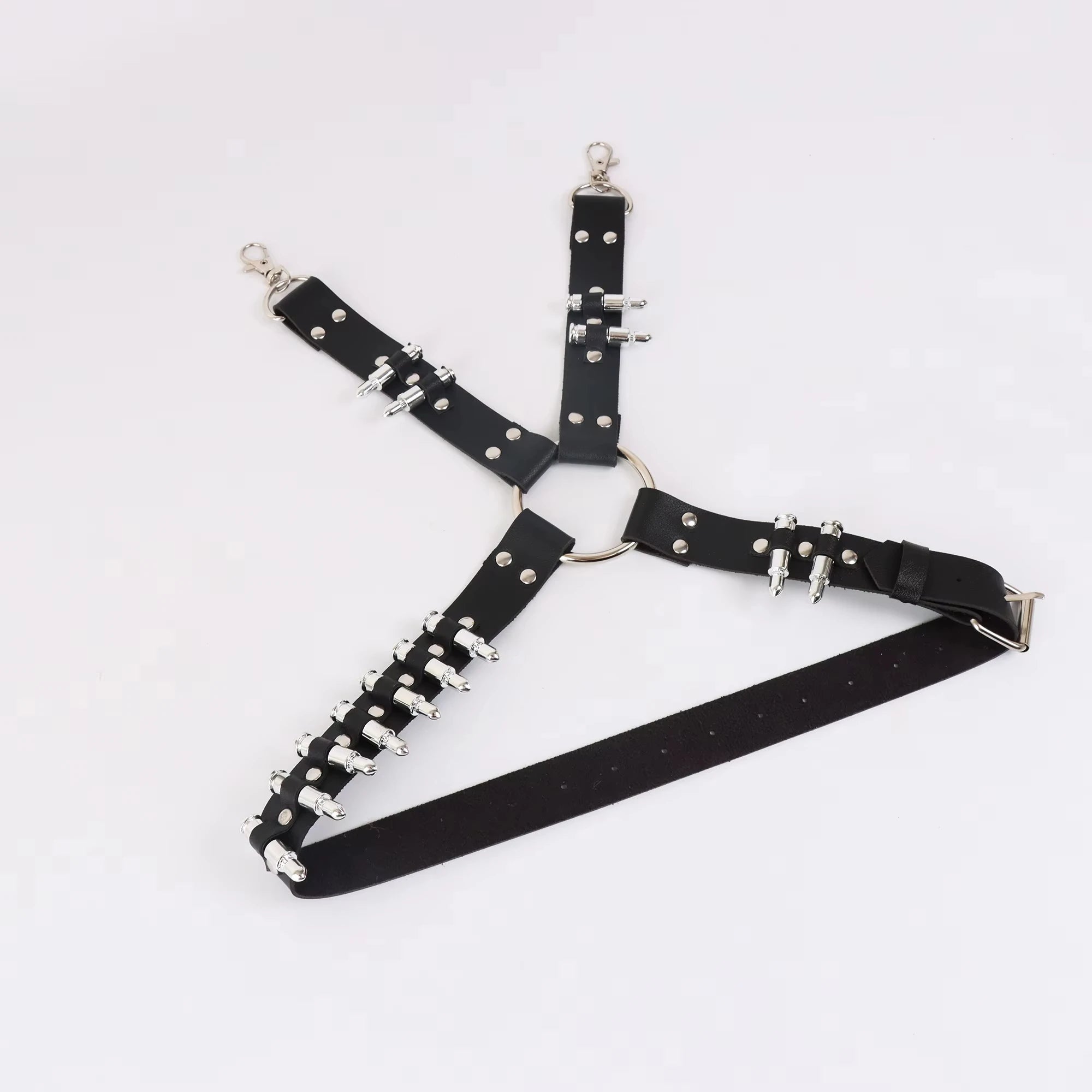 Punk Thigh Garter Belt Black Leather Leg Harness Rave Thigh Straps,Thigh Leg Harness Goth Cosplay - Kimlud