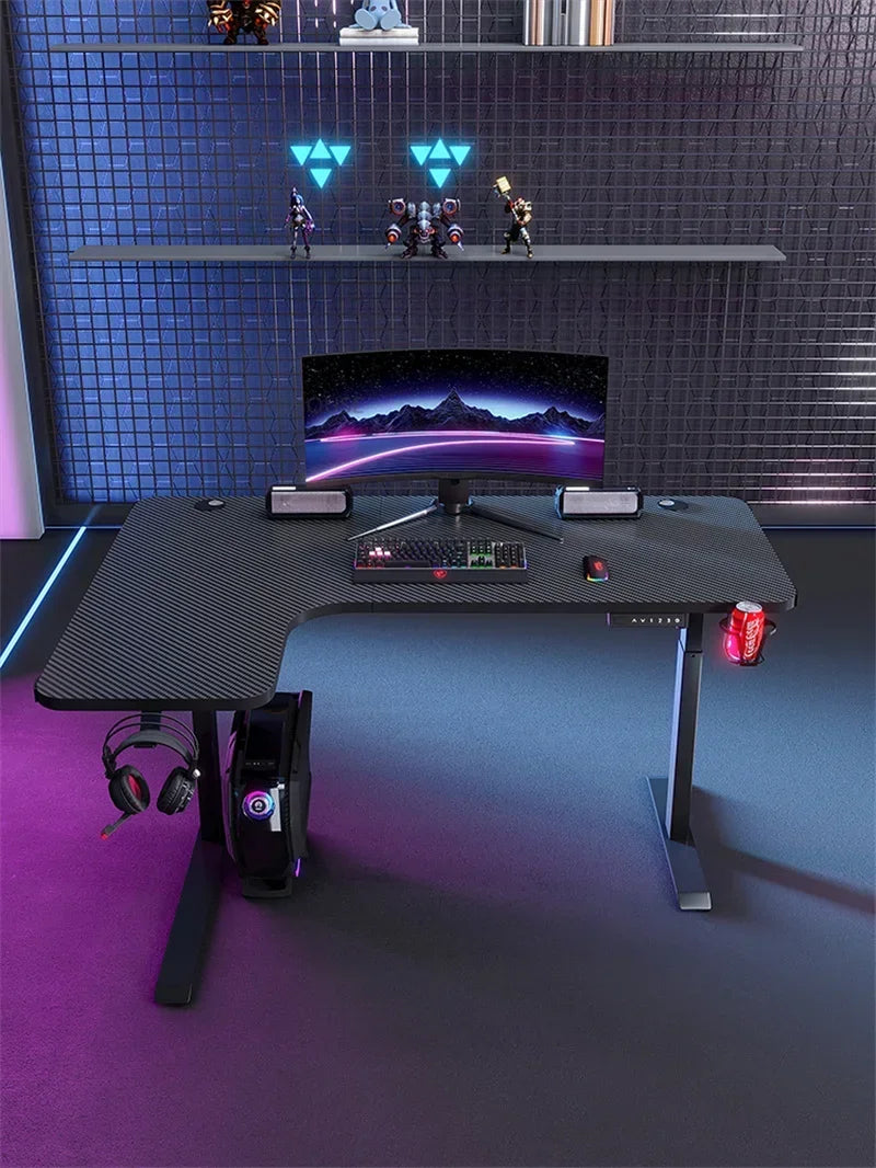 Upscale Lifting Mesa Gamer Computer Desks Simple Manmade Board Gaming Desk Light Luxury Household Bedroom E-sports Gaming Table