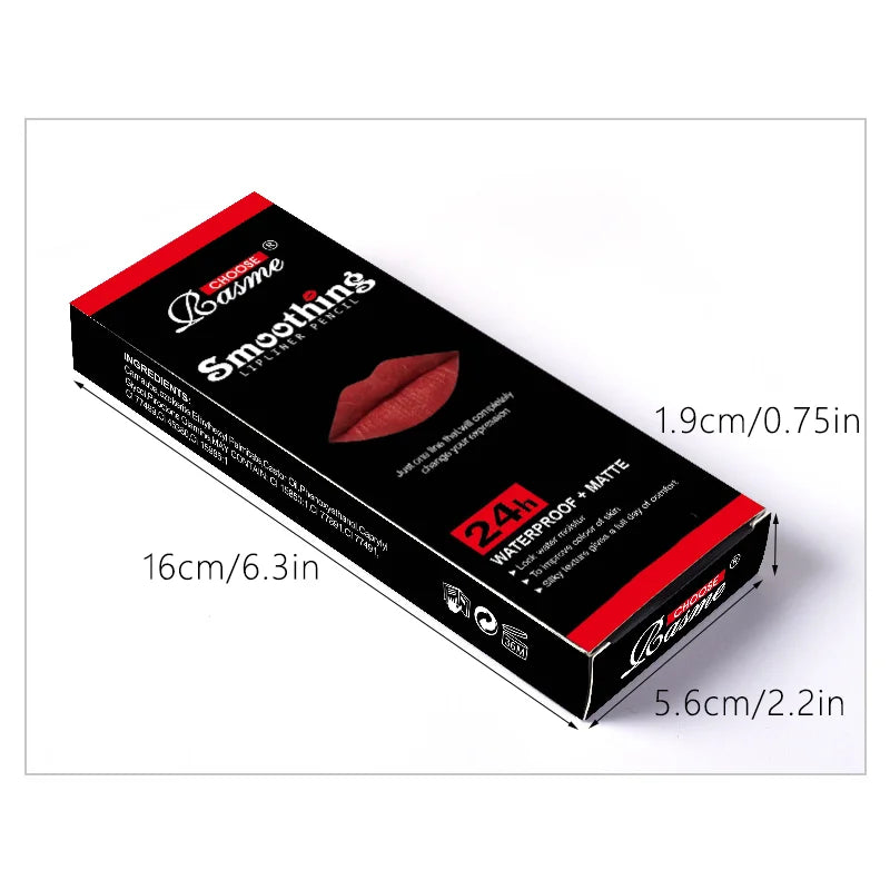 12 pcs Long-Lasting Lipstick Set with Professional Lip Liner Pencil and Matte Lip Gloss for Women Valentine's Day Gifts...