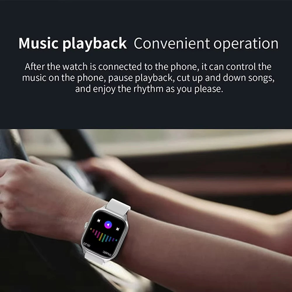 KESHUYOU New Smart Watch H9 Pro MAX 2.01-inch HD Display Bluetooth Call Message Alert Sports Mode Smartwatch For Men Women