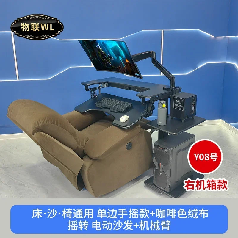 Computer desk bed notebook desktop computer desk bedside table lifting table lazy table cockpit suspension bracket - Kimlud
