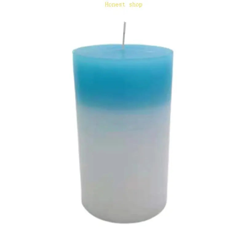 C9GA for Creative LED Color Changing Real Wax Wick Pillar Candles for Living Room Bedroom Bathroom Home Decoration